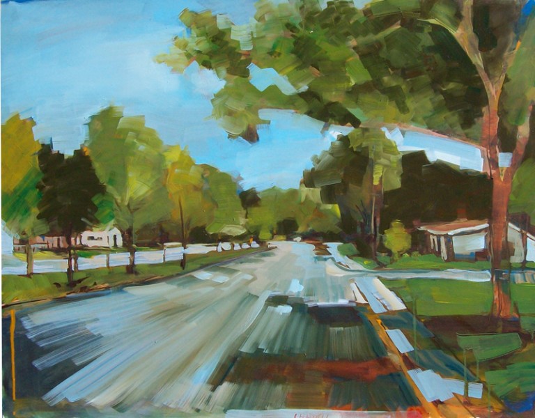 Arroyo Seco, Oil, 24x30 inches