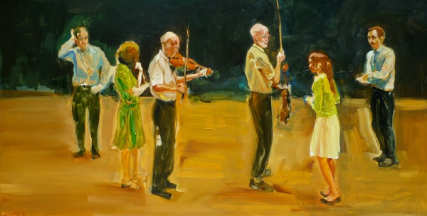 "The Recital", Oil on Mylar